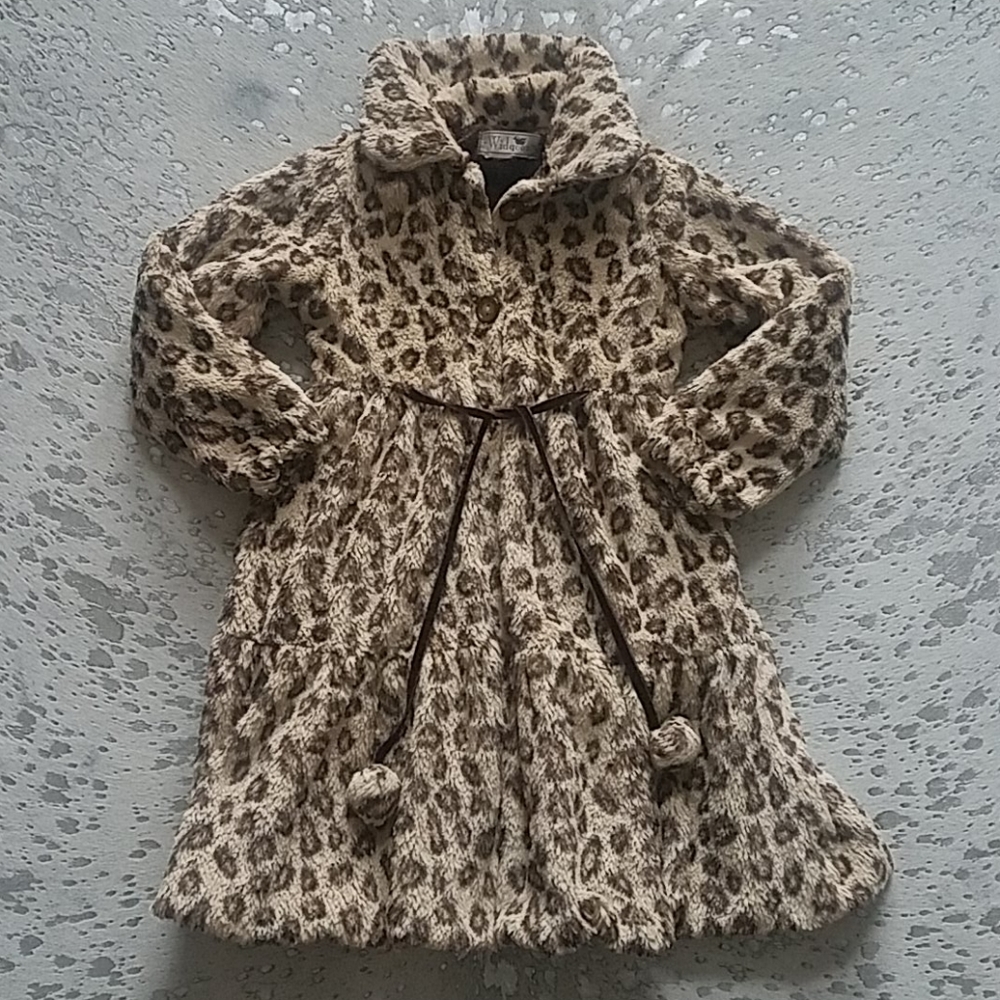 American Widgeon Faux Fur Animal Print Coat